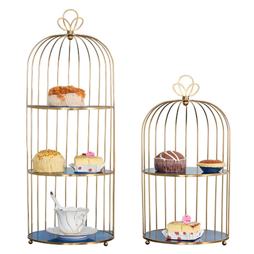 Shape Cake Stand Holder Jewelry Display Shelf Bathroom Tray Dresser Perfume Wedding