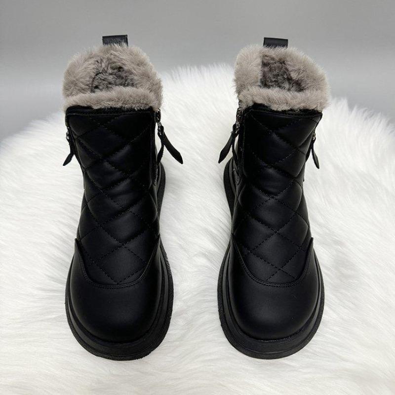 Snow Boots Women's Winter 2024 New Velvet Thickened Large Cotton Shoes Waterproof, Non-slip, Cold-proof and Warm Short Boots