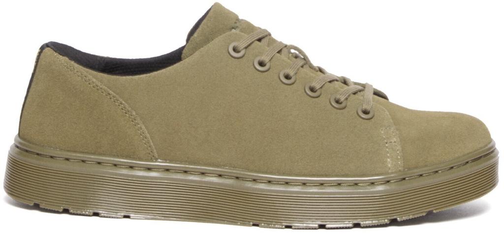 Dr. Martens 6 Eye Shoe Boots DMS Olive E H Suede Boots