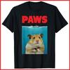 Paws Hamster Funny Hammy Lover Gifts Black Cotton T-Shirt Unisex T-Shirt