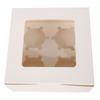 10 to 20PCS Cupcake Boxes 2/4/6 Hole Muffin Boxes Biscuit Box Clear Window Cake Holder for Weddings Christmas Birthdays Party Fa
