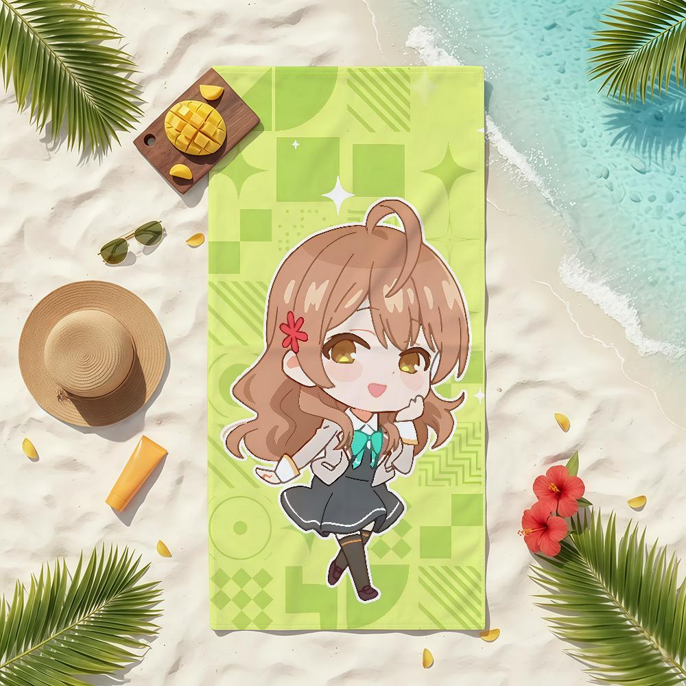 Anime Cute Alya R-Roshidere Towel Soft Pool Gift For Travel Gym Shower Camping Quick Dry Sports Beach Towels