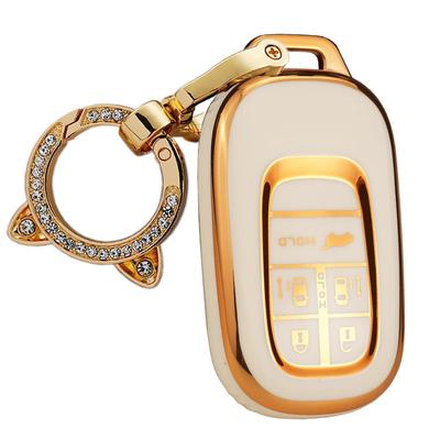 [ontto] Honda Smart Key Hülle Schlüsselabdeckung Schlüsselanhänger Silikon Passform Honda New Step