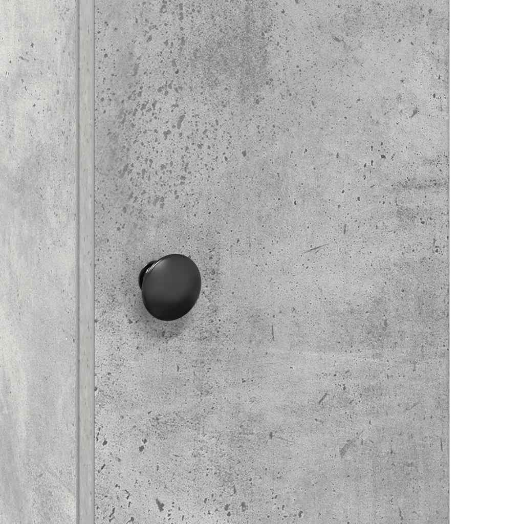 Bathroom Cabinet with Toilet Paper Holder Concrete Grey 20.5 x 22 x 72 cm
