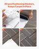 Carpet Tiles Reusable 610x610 Mm, 24 PCS Modular Carpet Square Rug, Commercial Floor Soft Padded for Seamless Cover 8.9, Easy DIY Replacement for