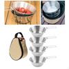 Lightweight Camping Bowl Outdoor Dinnerware Cooking Storage Bag for Barbecue Travel Hiking