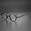 High Quality Pure Titanium Fashion Polygon Small Frame For Men Anti Blue Light Reading Glasses Prescription Myopia Eyewear +1.25