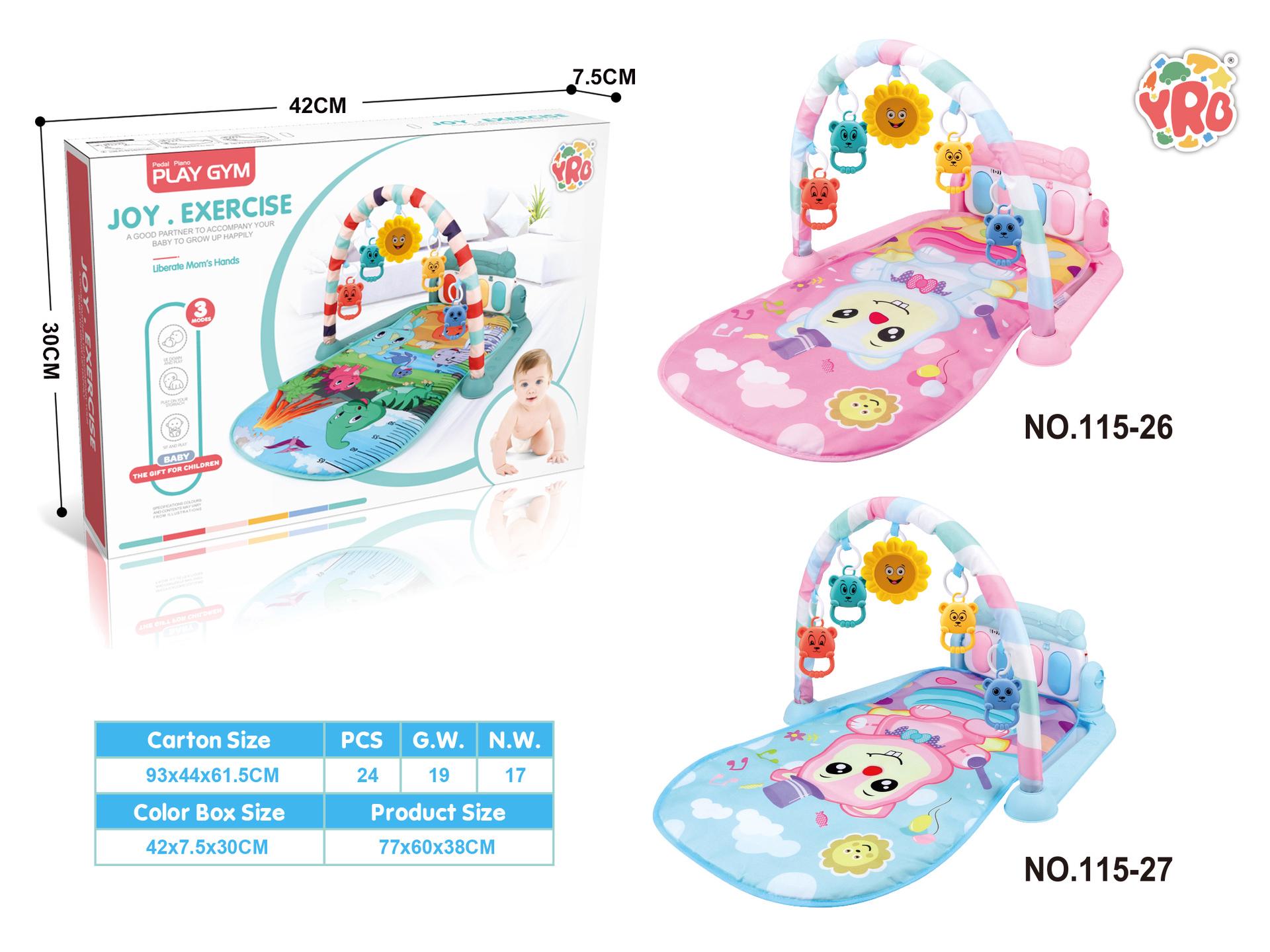 

YRB Baby Music & Fitness Rack with Piano Pedal for Newborns (0-36 Months) Color Box