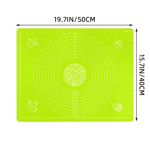Neue Knetunterlage Silikon Backmatte Pizza Kuchen Teigbereiter Gebäck Küche Kochen Grill Gadgets Backformen Tischmatten Unterlage S