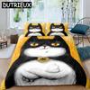 Cartoon Funny Cute Cat Duvet Cover Set 3D Polyester Pillowcases Quilt Cover Home Decor Gift Twin King Queen Bedding Set