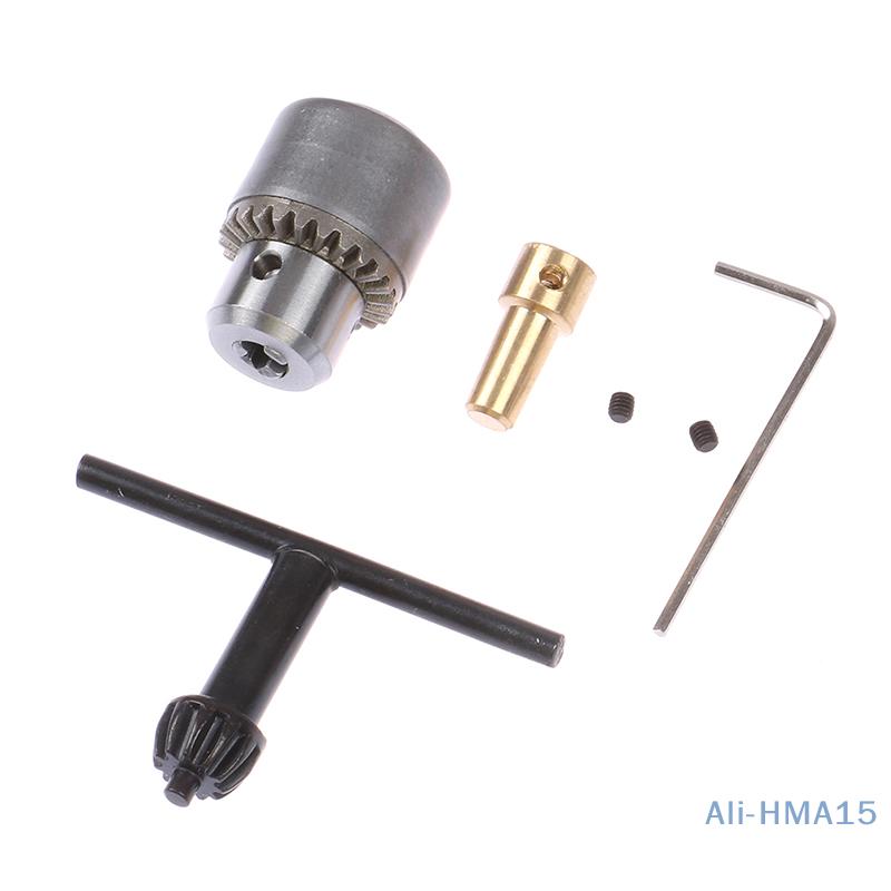 1 Set Mini Drill Chuck Micro 0.3-4mm Taper Mounted Drill Chuck and Wrench