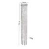 Long Tassel Sparkling Rhinestone Hairpins Silver-Color Geometric Metal Rhinestone Hair Accessory Full Rhinestone Hyperbole Desig