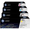 Original HP 305A Toner Cartridges CE410A / CE411A / CE412A / CE413A 4-Pack (Black, Cyan, Yellow, Magenta) Compatible with HP LaserJet Pro 400 MPF M425