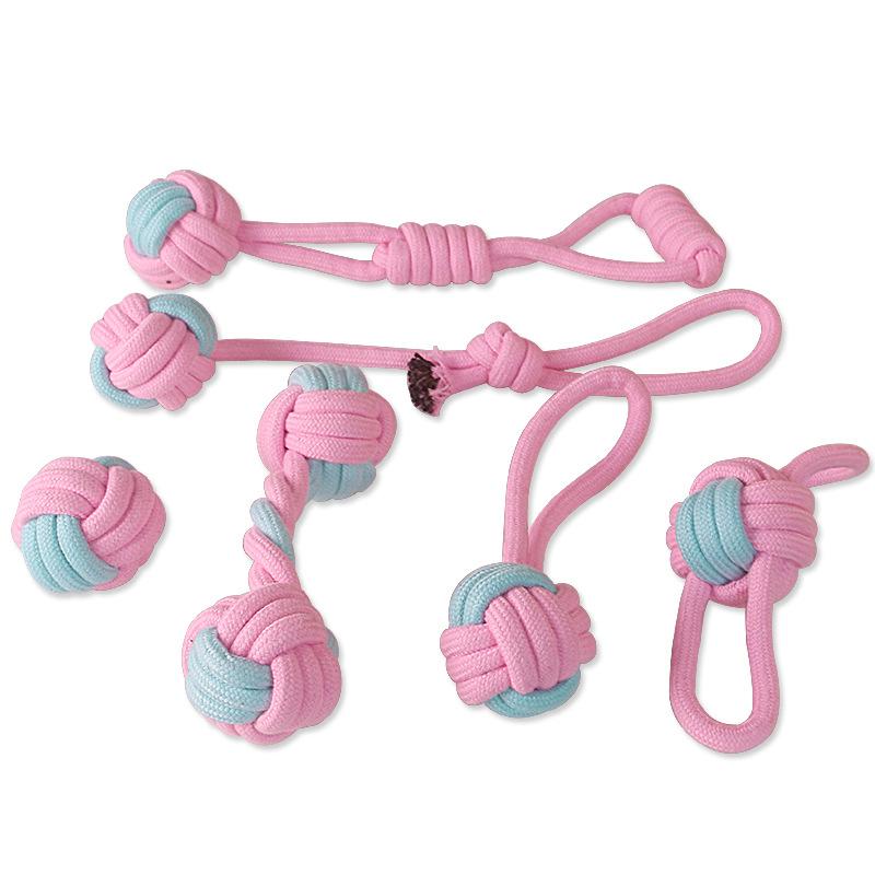 Candy-colored, Chewable Cotton Rope Teething Toy Set, Pet Gnawing, Dog Chewing Toy, Pet Teething