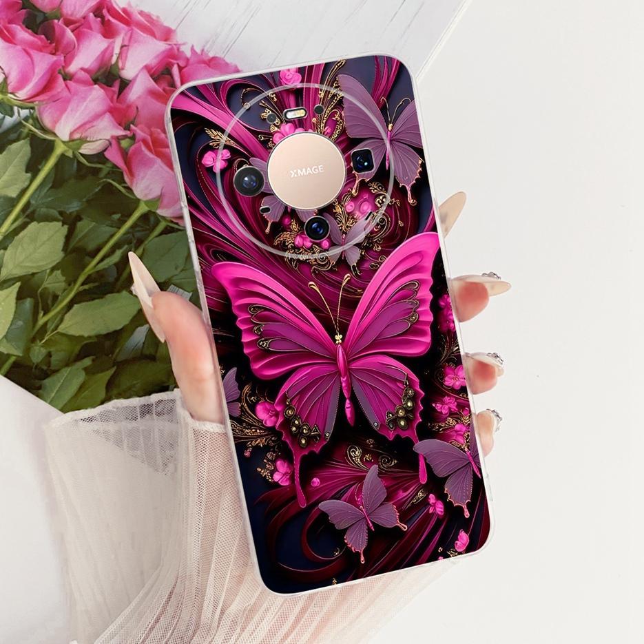 For Huawei Mate 80 5G Case VYG-AL00 Stylish Butterfly Painted Cover Soft Slim Phone Case For Huawei Mate 80 Pro Mate80 5G Fundas