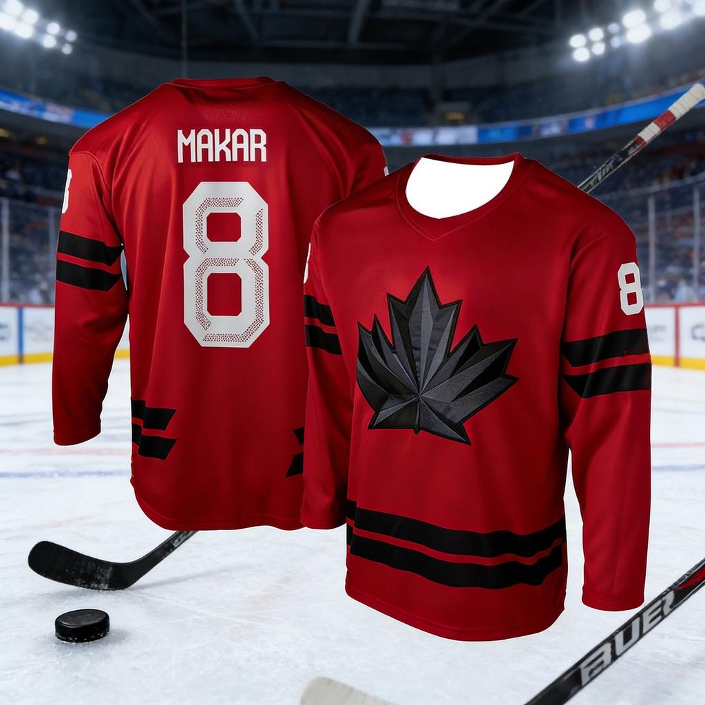 Maglia Allenamento Competizione Canada Uomo Bestseller 2026 con Stampa 3D, Traspirante, Assorbi Sudore, Manica Lunga Bambino