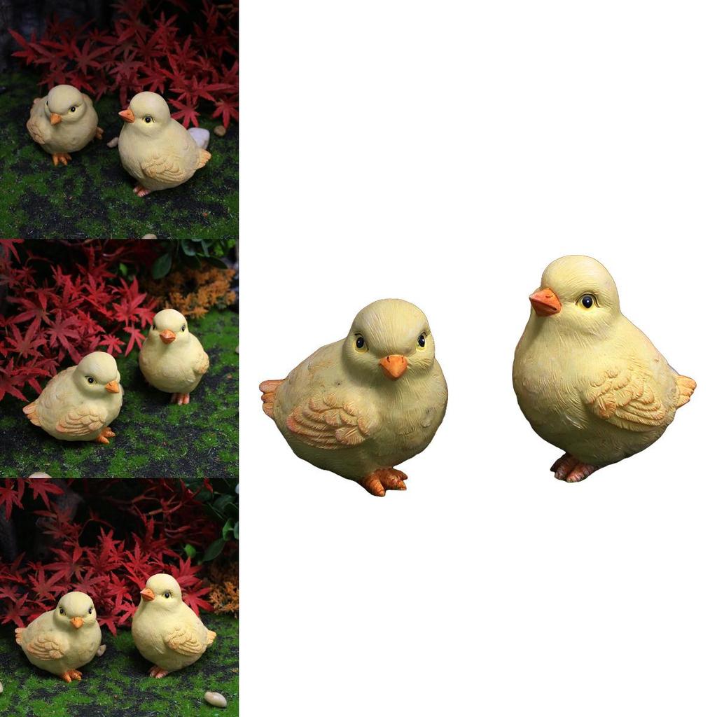 Spring Animal Resin Ornament With Adorable Chick For Garden Party And Celebration Use