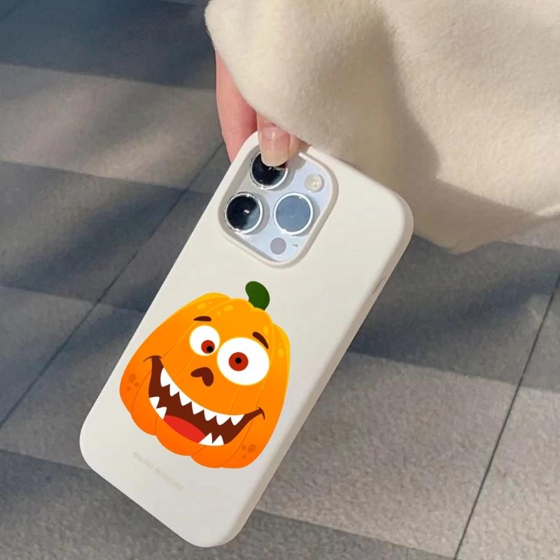 24pcs Creative Halloween Pumpkins Stickers For Tablets Phone Laptop Decoration Reusable PVC Safe For Kids DIY Project