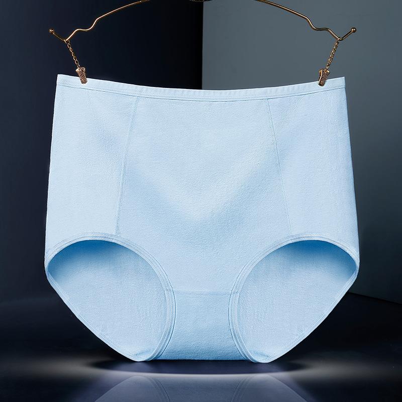 Breathable Pure Cotton Women's High-waisted Underwear Belly Buttocks Women Panties