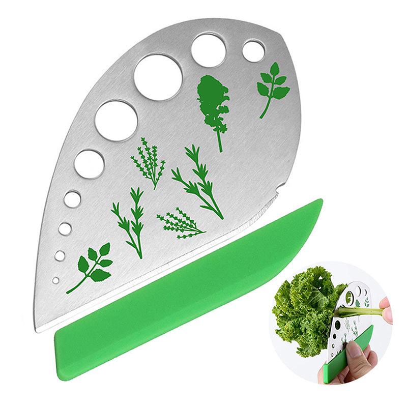 9 Hole Herb Peeler Tool, Stainless Steel Herb Peeler , Multi-Purpose Kale, Rosemary Peeler With Cutting Edge, Kitchen Gadgets