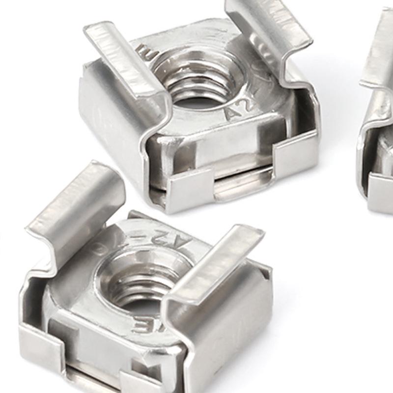 Schwebende Schrankmutter aus Edelstahl 304 mit quadratischem Loch, M5/M6/M8