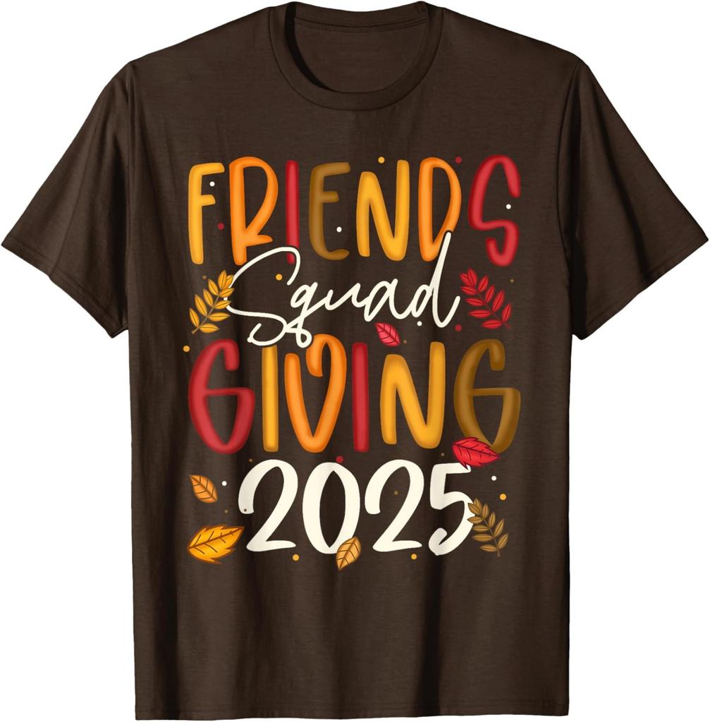 Friends Squad Autumn Fall Thankful Thanksgiving Unisex T-Shirt