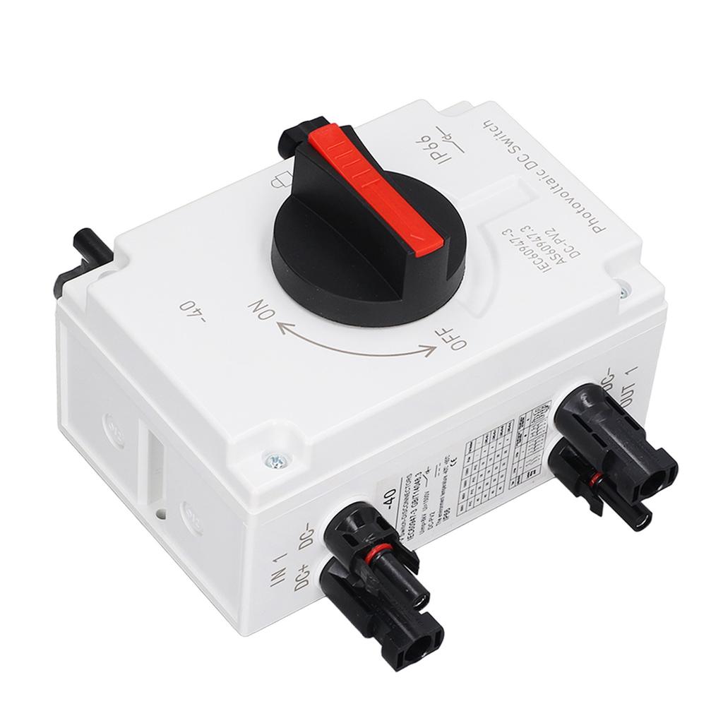 DC1200V 32A 4P PV DC Isolation Switch 2 in 2 Out IP66 Waterproof Solar Sink Load Switching Transfer Switch