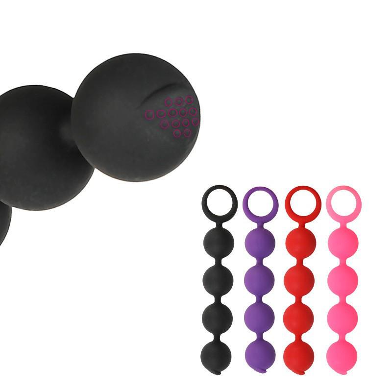 Silicone Rear Garden Bead Unisex Anal Masturbator Adult Toy