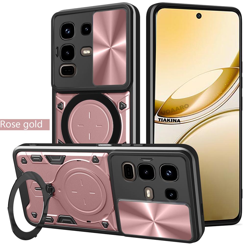 Husă Slide Lens Armor pentru Infinix Note 50X 5G Husă pentru Infinix Note 50 Pro 4G Plus 5G Husă Suport Inel Magnetic