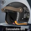 Unisex All-Season Electric Vehicle Helmet with Hidden Visor - Lightweight, Warm, & Safe for Autumn and Winter