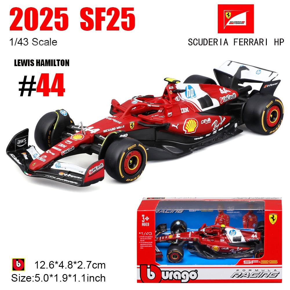 Bburago 1:43 F1 Red Bull Rb21  Japan Station #1 Verstappen #22 Yuki Tsunoda W16 Sf25Alloy Car Die Cast Model Toy Collectible