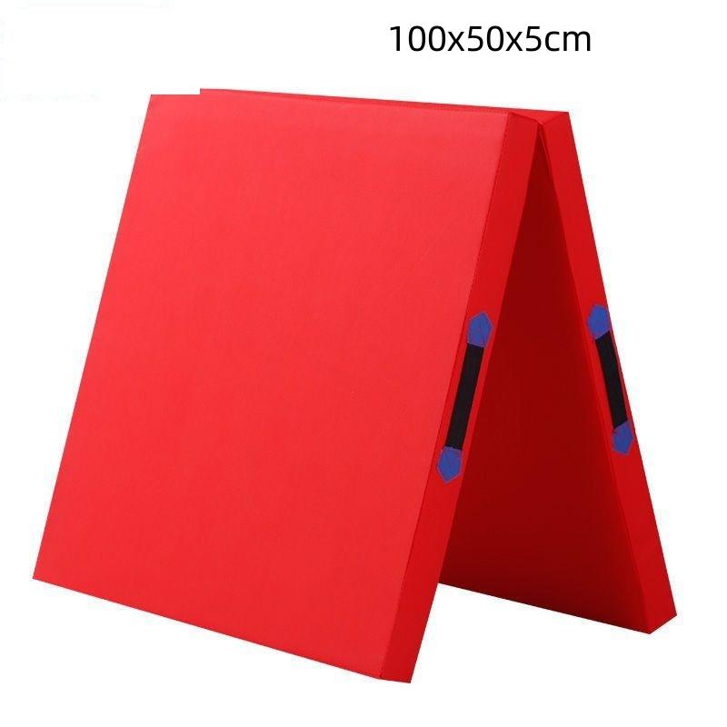 50MM Portable Anti Slip Foam Gymnastic Mat Leather Yoga Gymnastic Tumbling Mattress Gym Mat Foldable Exercise Mat