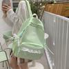 Schoolbag Japanese Girl Heart Backpack Lace Lace Large Capacity Student Schoolbag Lightweight Wear-resistant High School Girls Backpack