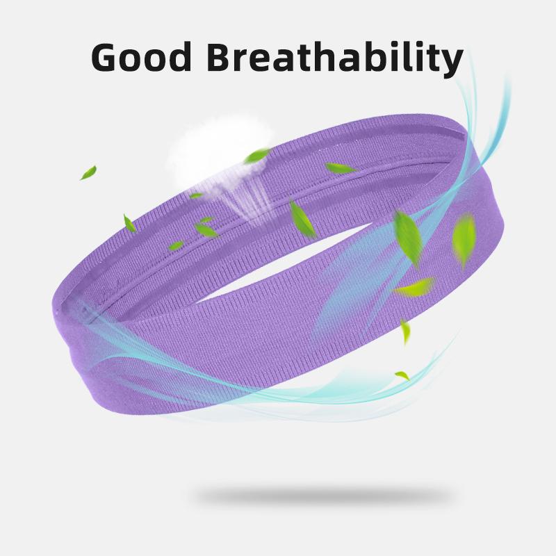 Diadema deportiva para hombres y mujeres, banda para el sudor para la cabeza, Yoga, correr, ciclismo, banda elástica antideslizante para el sudor