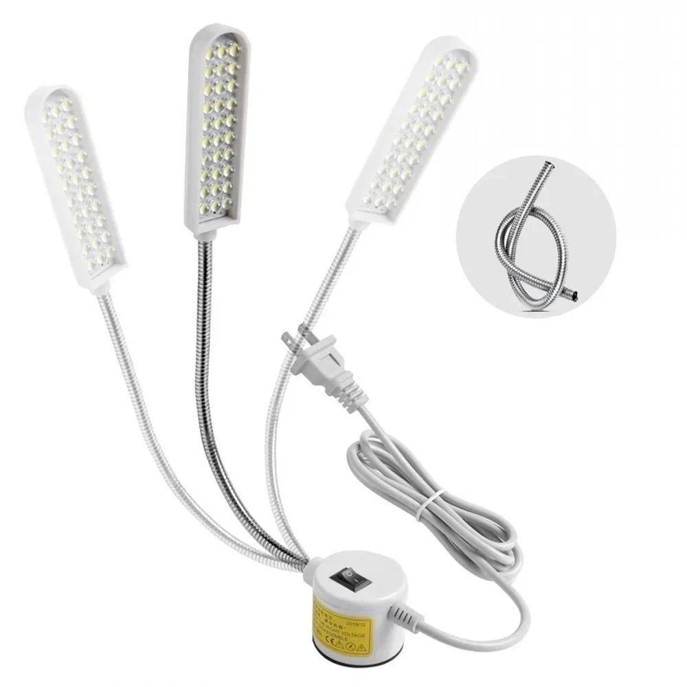 Flexible Sewing Machine Light Magnetic Base Super Bright Goose Neck Work Lamp Plastic Adjustable Industrial Lights Workbench