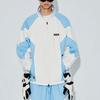 Li Ning Color Block Reflective Stand Collar Sports Windbreaker Unisex Outerwear Off-White New-Aurora-Blue AFDT583-3