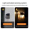 Solar Wall Light Outdoor Waterproof Sunlight Pathway Fence Lamp Yard Luminous Wall Washer Garden Decoration Tungsten Light Bulb