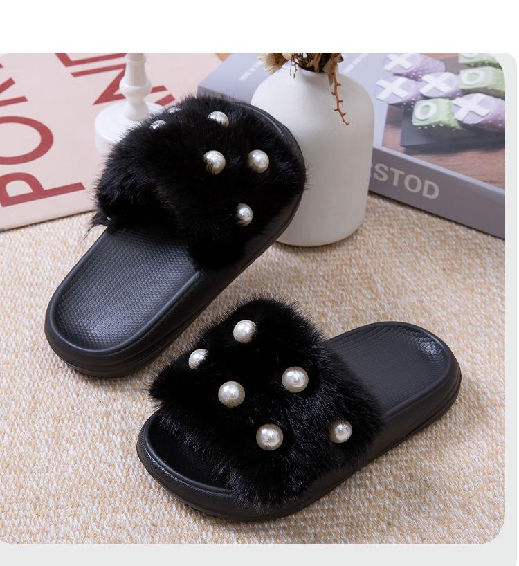 Children's Eco-friendly Non-slip Plush Slippers, Warm EVA, for Toddlers and Girls, Outdoor Use.