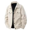 The Autumn Corduroy Jacket for Men with a Lapel, a Trendy Japanese Style Loose Coat