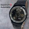 Used Rare Swatch BLACK MOTION first generation automatic 1991