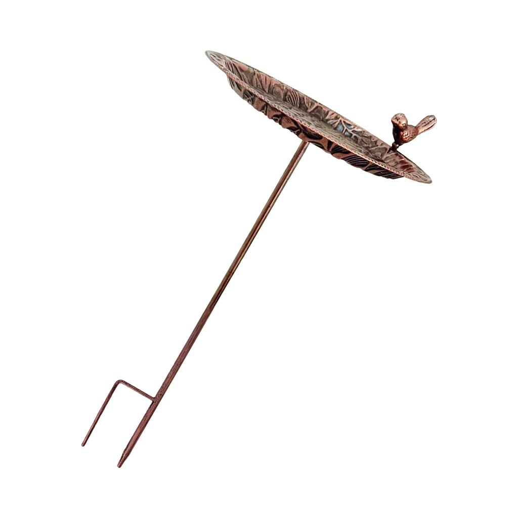 Decorative Frostproof Metal Bird Bath Feeder With Vintage Iron Detailing Winter Resistant For Outdoor Use Standing Basin