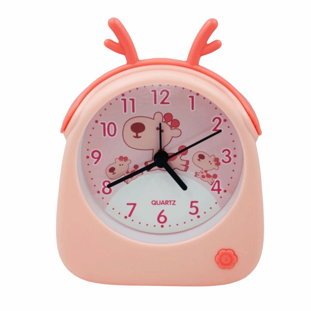 New Cute Animal Alarm Clock Cartoon Candy Colored Desk Clock Multi-scene Battery Operated Table Clock Bedroom Decoration