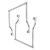 Heavy Duty Motorcycle Luggage Rack Support Bracket Rack Strong Iron Build Weather Resistant For Commuting Easy Install