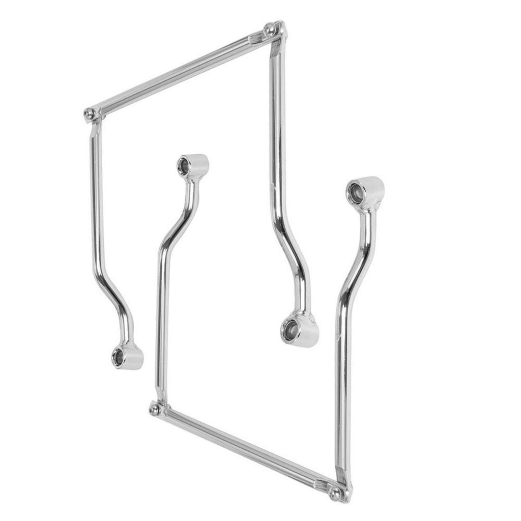 Heavy Duty Motorcycle Luggage Rack Support Bracket Rack Strong Iron Build Weather Resistant For Commuting Easy Install