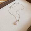 Super Fairy Diamond Dripping Oil Shell Necklace Summer Seaside Vacation Wind Collarbone Chain Sweet Versatile Design Neck Chain Women