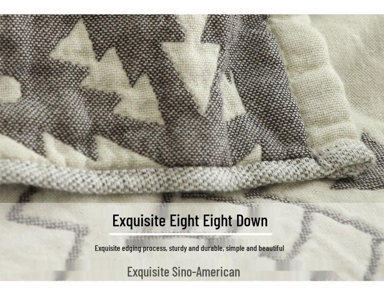 2019 Japanese Four-Layer Thick Gauze Blanket - Soft Cotton Yarn for Sofa or Bed (Spring/Summer)