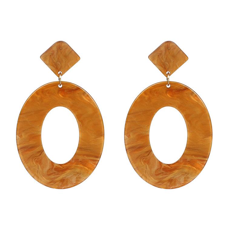2019 European and American original, acetate plate earrings geometric earrings