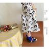 2026 Spring Korean Style Girls' Polka Dot Cotton Dress – Stylish, Loose Children's Clothing