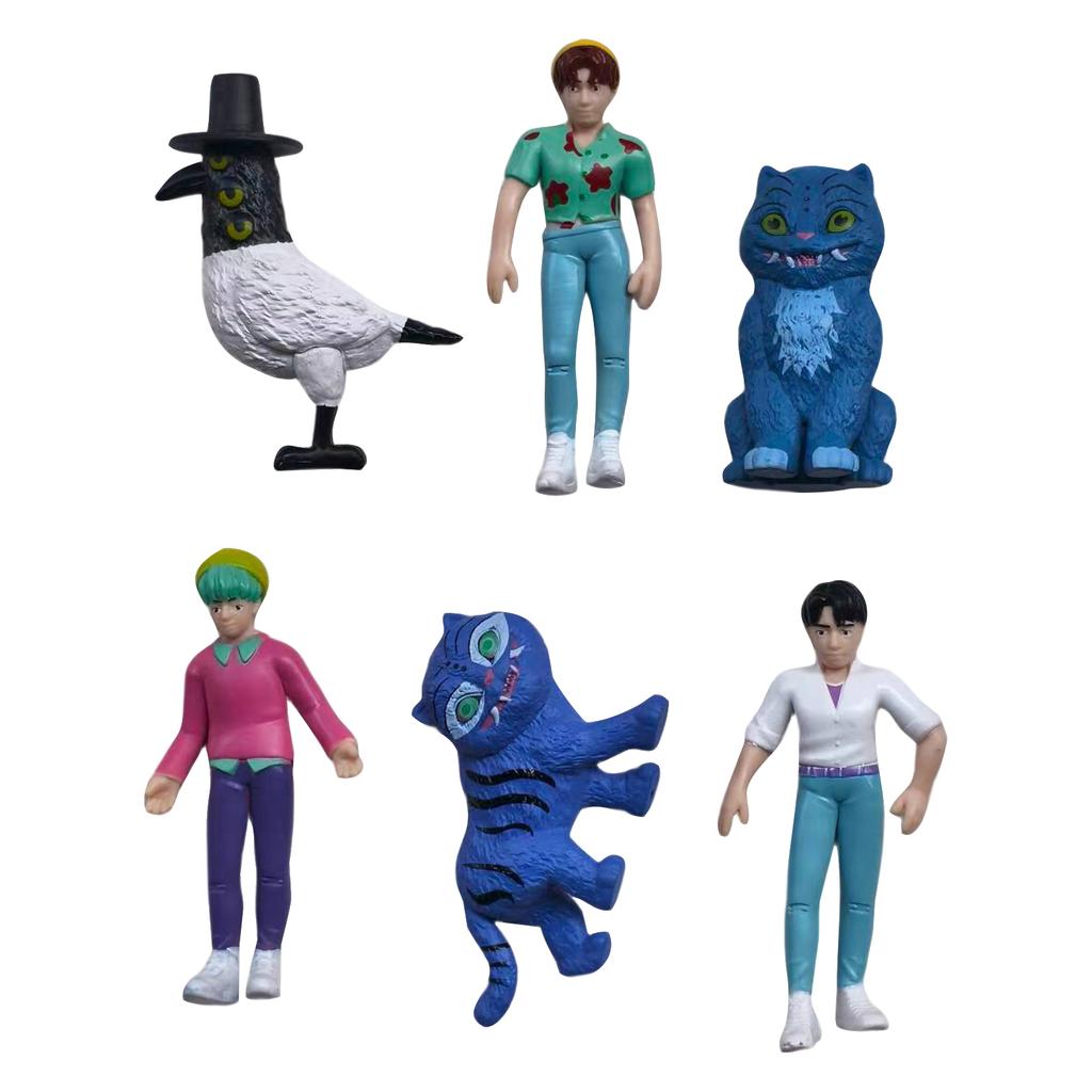 Non-movable Doll Collection Version Scale Doll Desktop Ornaments With One Accessory