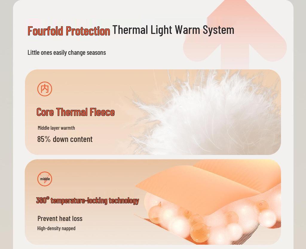 Willbeilu 2025 Kids' Winter Warm Down Pants - Cold-Proof Cuffed